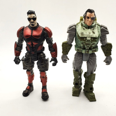Final Faction Action Figure Alpha Team 1 Lot Of 2 Sergeant Ruck & Scope