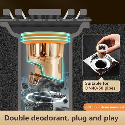 Way Valve Shower Drainer Floor Drain Anti  Drain Cover Sewer Strainer