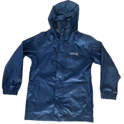 Regatta Kinder Stormbreak wasserdichte Jacke blau Größe 5 - 6 Jahre Hoodie Isolite