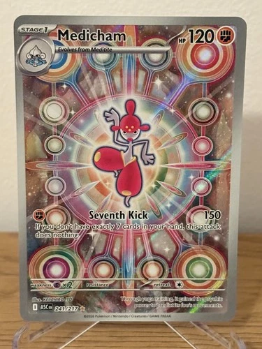 Medicham - 241/217 - Illustration Rare - Ascended Heroes - Pokemon Card - NM/M