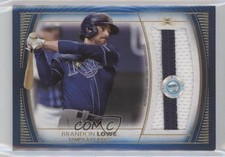 2021 Topps Definitive Collection Jumbo Relic Blue 19/30 Brandon Lowe #DJR-BL 5w7