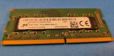 M icron 1RX8 PC4-2666V-SA2-11 8GB 2枚セット MICRON 8GB 1RX8 PC4-2666V-SA2-11-MTA8ATF1G64HZ-2G6E1-LAP TOP RAMs