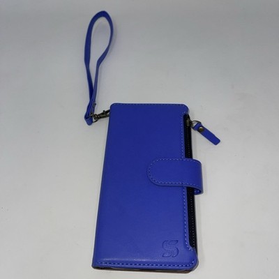 Shieldtop iPhone 13pro Wristlet/Card Holder RFID Blocker PU Leather Flip Cover
