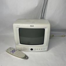 RCA CRT TV 9" Inch Television Model E09310WH Tested Retro Gaming w/ Remote