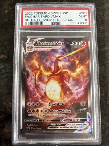 Pokémon Charizard VMAX SWSH261 SWSH Promo Holo PSA 9 Ultra-Premium 2022