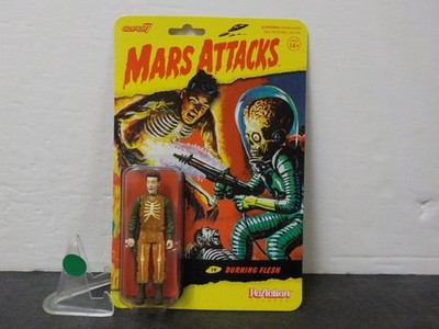 G508 Mars Attacks Burning Flesh Action Figure Super7 Reaction Glows In The Dark