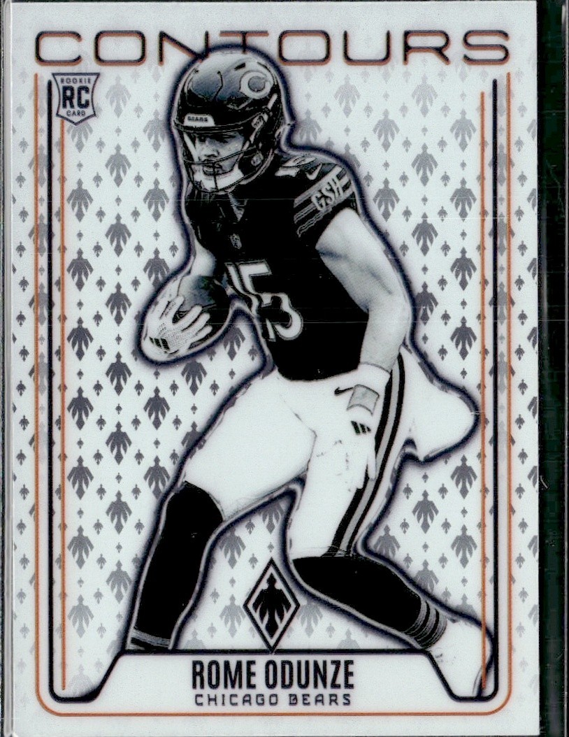 2024 Panini Phoenix Contours Rome Odunze RC CON-ROE Bears Rookie