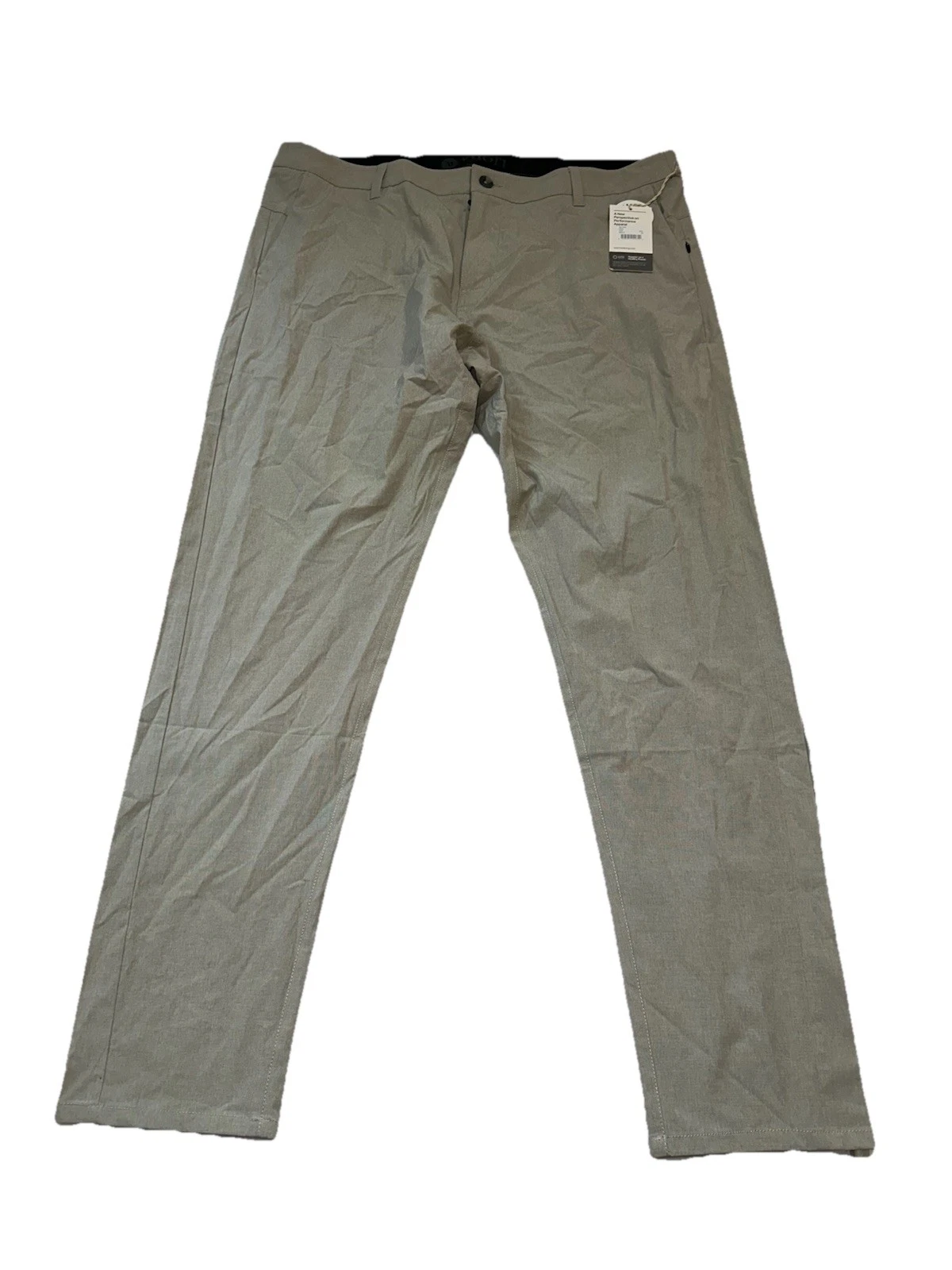 NEW Vuori Mens 38x32 Khaki Aim Pant Performance Stretch Wicking Chino Pants V431