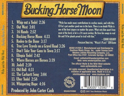 WYLIE & THE WILD WEST - BUCKING HORSE MOON * NEW CD