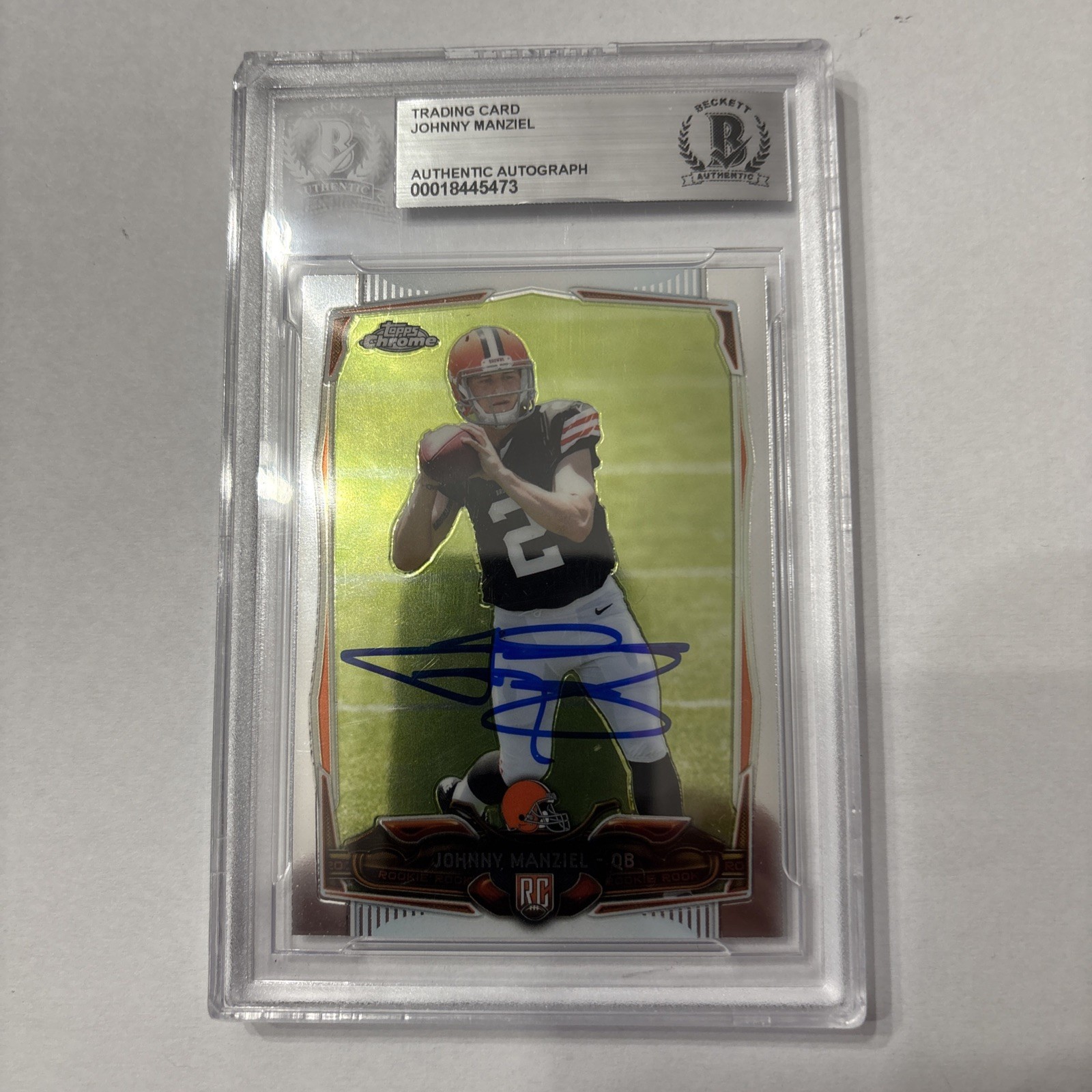2014 Topps Chrome - Johnny Manziel #169 Rookie Autographs RC (BGS Authenticated)