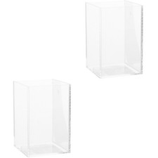 Set of 2 Betta Fish Tanks 17.1x8x10.5cm Transparent Small Acrylic