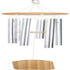 Carillon Vento 65CM, Scacciaspiriti in Legno per Esterni, Campanelli a Vento, Ca