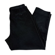 Vtg Giorgio Armani Le Collezioni Black Corduroy Pleated Pants Sz 40