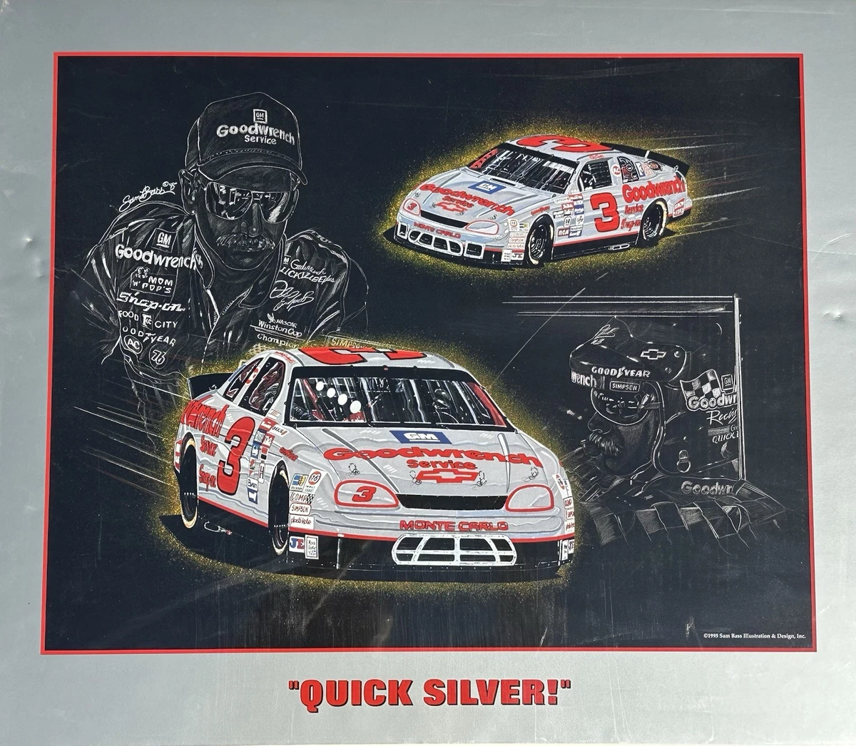 Dale Earnhardt NASCAR Original Autographed Lithographs, Posters