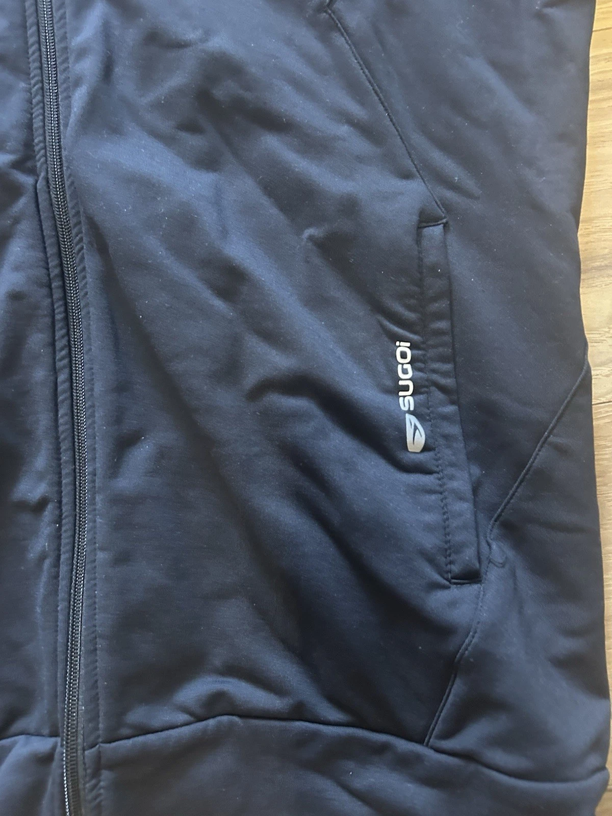 sugoi ironman pace hoodie full zip read jacket