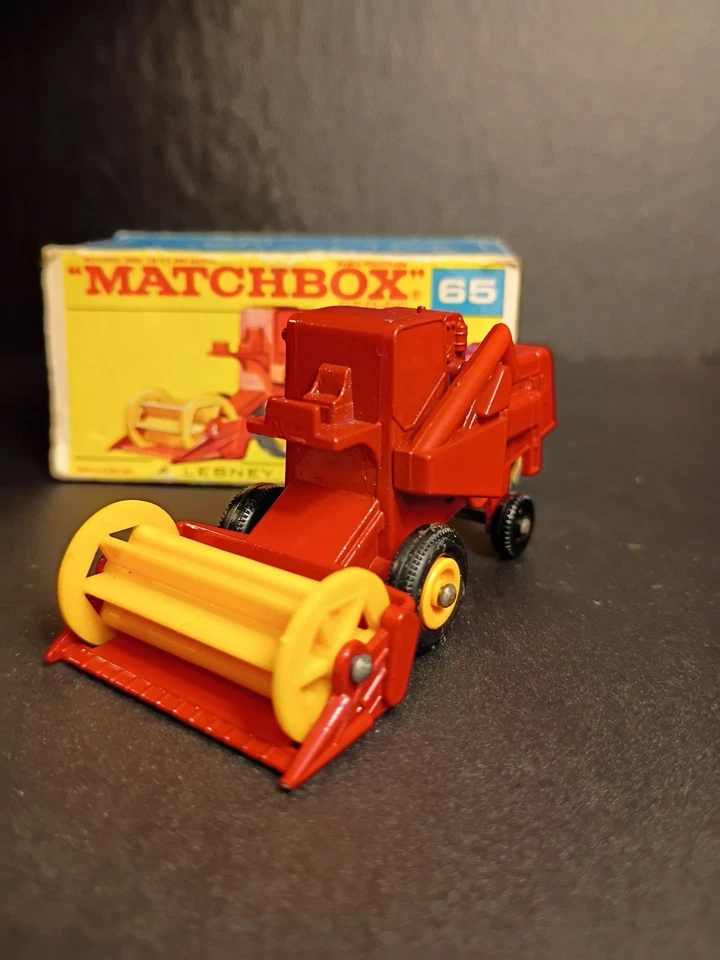 Matchbox #65C Claas combine Harvester 1967 In Original F2 Script Box - Image 2 of 4