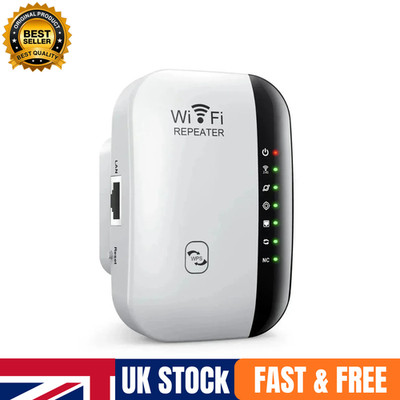 WiFi Extender WiFi Signalverstärker bis zu 3000sq.ft 300Mbps 30 Geräte 2.4G