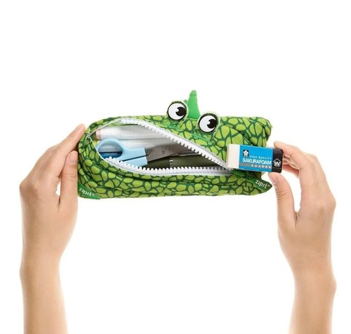 ZIPIT Dino Pencil Case With Gift Box Cute And Practical Dinosaur Pencil Case - Afbeelding 7 van 10