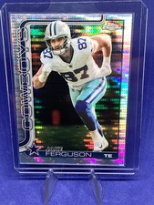 2025 Topps Chrome Football Pulsar Parallel #75 Jake Ferguson Dallas Cowboys 