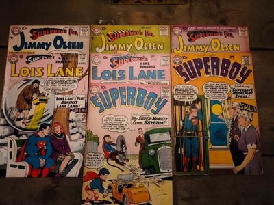 DC Silver Age lot of 7 Superboy, Lois Lane, Jimmy Olson