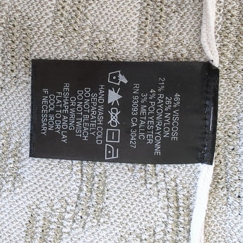 Nuevo con etiquetas Vestido para mujer Nic & Zoe XXL Primavera Fling Giro Metálico Festoneado Tejido $228 - Imagen 7 de 9
