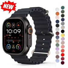 Silicone Ocean Watch Band Strap For Apple watch Series 11 10 9 8 7 6 5 4 3 2 1