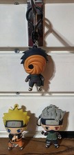 Naruto Shippuden - Figural Bag Clips: Series 3-TOBI,NARUTO, KAKASHI LOT KEYCHAIN