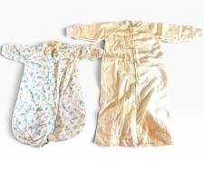 Vintage 60s 70s Baby Sleep Sack Gown Lot Terry Nursery Print Sleepwear Craft