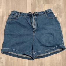 Vintage Gitano Jean Shorts Womens Size 36/22W Blue Denim Hi-Rise Mom Medium Wash
