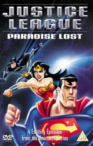 JUSTICE LEAGUE PARADISE LOST & WAR WORLD 4 EPISODES WARNER UK DVD NEW AND SEALED