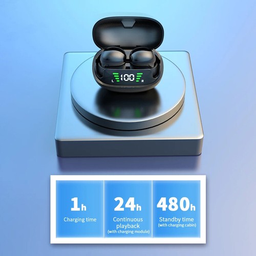 Invisible Sleep Wireless Earbuds Bluetooth 5.3 Headset TWS Earphone Universal US - Zdjęcie 15 z 27
