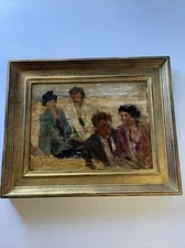 Antique Painting Impressionism Regionalism Coastal Portrait Masterful Mystery