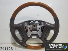 OEM 2008-2012 Buick Enclave 3.6L LEATHER WOODGRAIN STEERING WHEEL