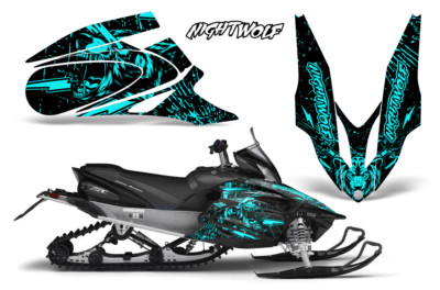 Snowmobile Sled Graphic Decals Stickers For Yamaha Apex 2006-2010 NIGHTWOLF MT
