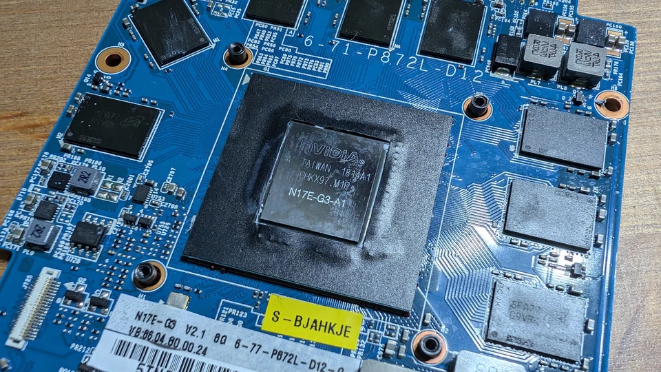 Clevo NVIDIA GTX 1080 8GB DDR5 MXM 3.1 N17E-G3-A1 Mobile Graphics Card - Image 2 of 3