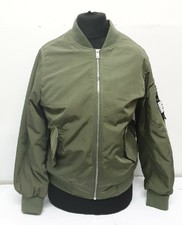 Ugg Womens Frances Oversized Bomber Jacket Olive Green Size M | Ref Cl23#