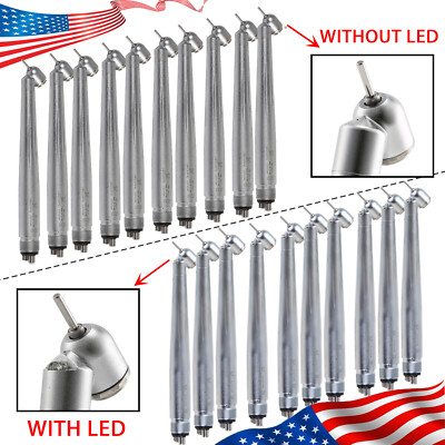 Yabangbang Dental LED/No LED 45 Degree Surgical High Speed Handpiece Push 4 Hole