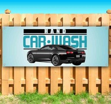 HAND CAR WASH Advertising Vinyl Banner Flag Sign Many Sizes