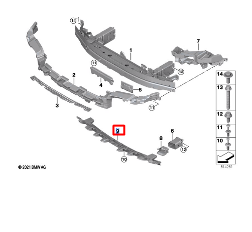 TGGH様へ①③ Genuine BMW - 51138091295 - Front Grill - Left (51-13-8-091-295)