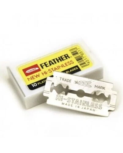 200 PLUMAS Nuevas Hojas de Afeitar de Seguridad de Doble Borde Recubiertas de Platino Alto Inoxidable JPN Foto 2 de 4