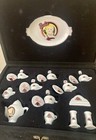 1994 Chilton 35th Anniversary Barbie Miniature China Tea Set with black case — photo 1