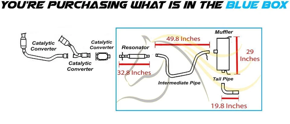 Выхлопная система из нержавеющей стали подходит для: 08-2010 Pontiac G6 & 2008 Saturn Aura 3,5 л - Изображение 3 из 4