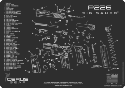 For Sig Sauer P226 P 226 9mm .40 45 Armorers Gun Cleaning Bench