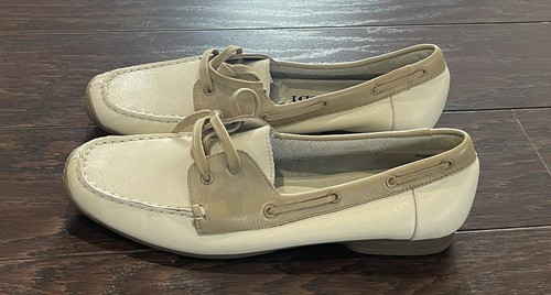 Sam and Libby Women Boat Deck Loafer Flats SL Madison Tan Beige Size 8M - Picture 5 of 8