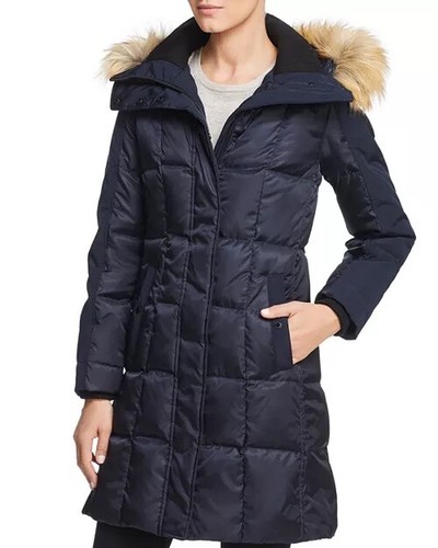 VINCE CAMUTO Womens Faux Fur Trim 