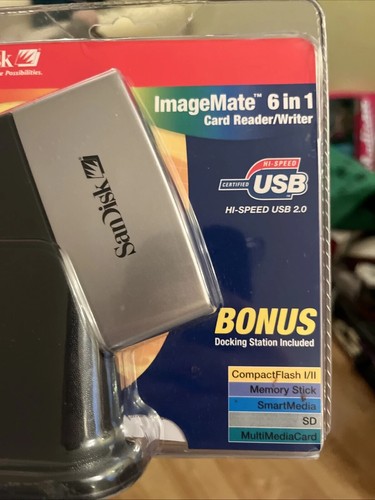 SanDisk Imagemate 6 In 1 Card Reader and Writer Hi Speed USB New - Picture 3 of 4