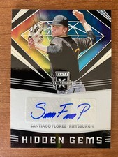 2020 Panini Elite Extra Edition Hidden Gems SANTIAGO FLOREZ Auto Rookie Pirates