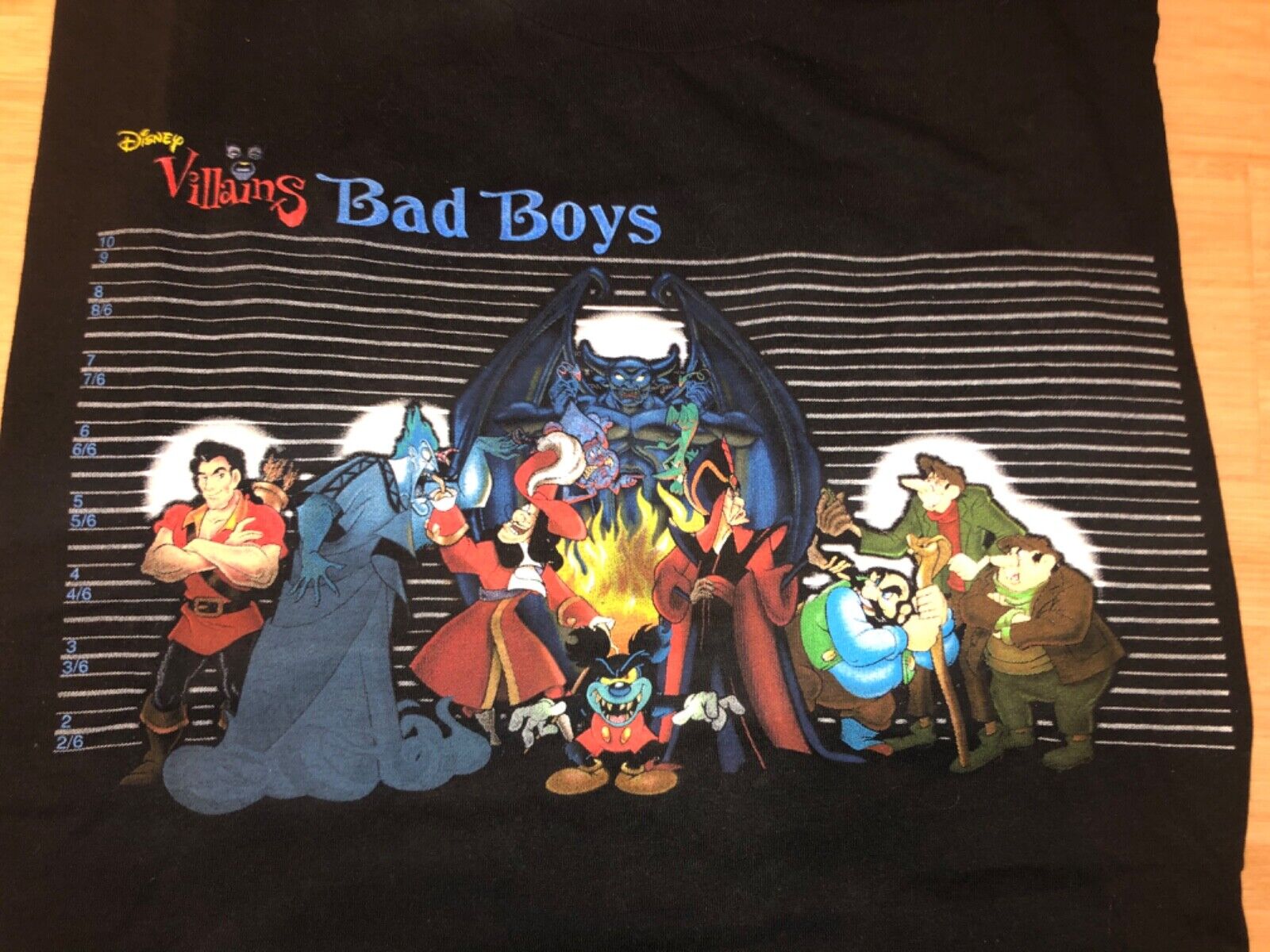DS Vintage 90's Disney Villains Bad Boys Shirt Mickey Disney Tee T Shirt  Size XL