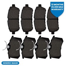 Front & Rear Brake Pad Set For Disc Brake Service Kit Fits Infiniti Q50 Q60