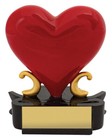BEATING HEART TROPHY CHARACTER FREE ENGRAVING PERSONALISED 130MM